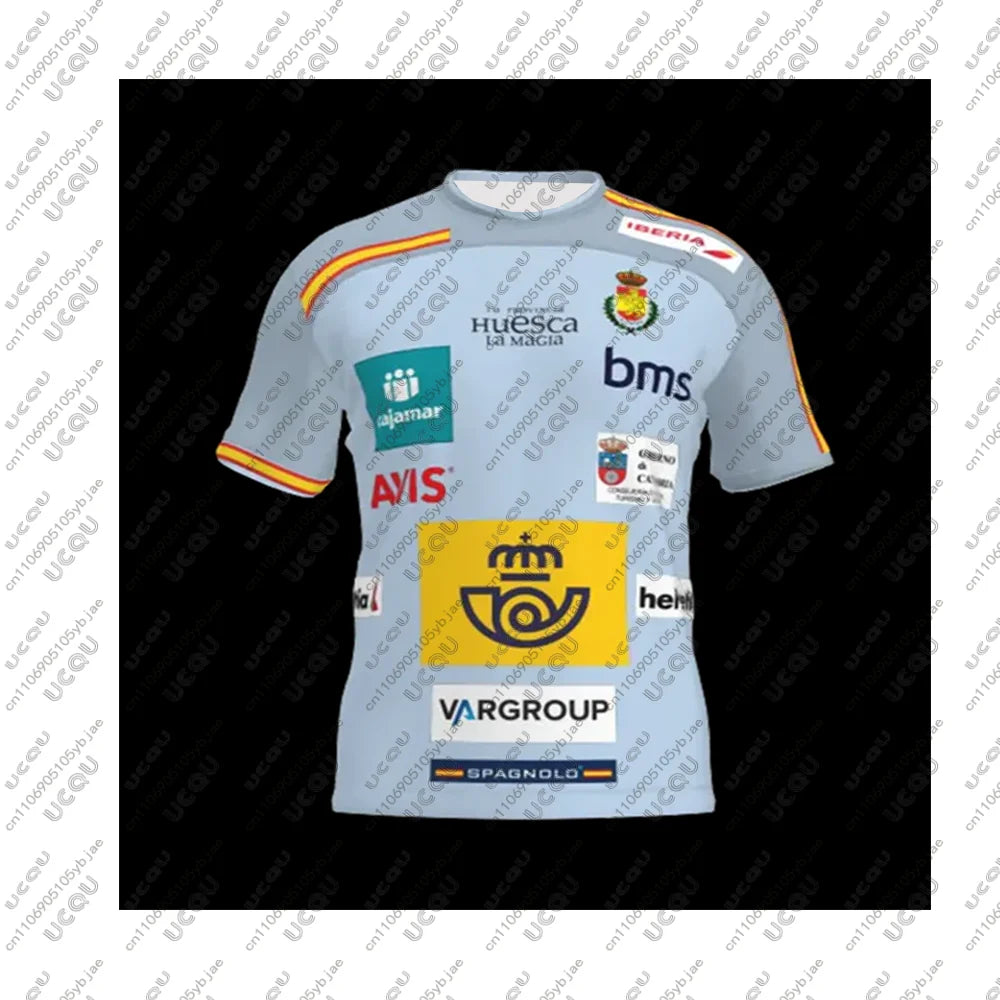 2026 Men Kids Clothes Team Male Top Away Spanish Royal Breathable Train Sportswear Home T Shirt Away Tee Handball Jersey Gift