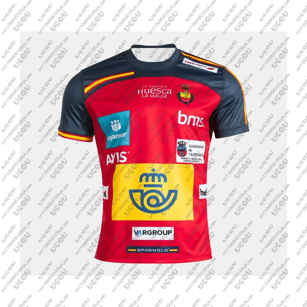 2026 Men Kids Clothes Team Male Top Away Spanish Royal Breathable Train Sportswear Home T Shirt Away Tee Handball Jersey Gift