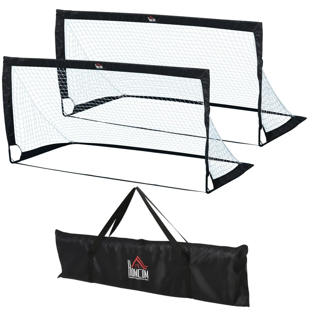 Soccer Goals for Backyard Set 2pcs ,Portable Training Football Net ,Set includes two nets，186x90x90 cm，Indoor and Outdoor Children’s Football Match Door Frame，Suitable for gardens and playgrounds