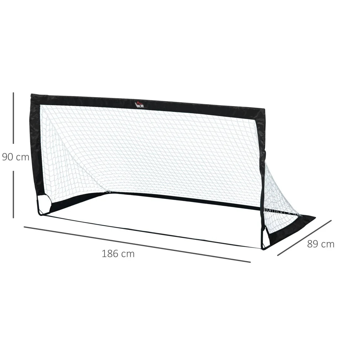 Soccer Goals for Backyard Set 2pcs ,Portable Training Football Net ,Set includes two nets，186x90x90 cm，Indoor and Outdoor Children’s Football Match Door Frame，Suitable for gardens and playgrounds
