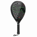 Varlion Maxima WPT Malmö is a professional padel racket with a hybrid tear shape, medium-high balance, and medium touch, featuring a durable carbon fiber construction and PRISMA Frame technology for enhanced maneuverability.