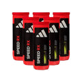Adidas Speed RX Padel Balls, pack of 3, designed for competitive play with high-density rubber for durability and controlled bounce, ideal for advanced players seeking superior performance in training and tournaments.