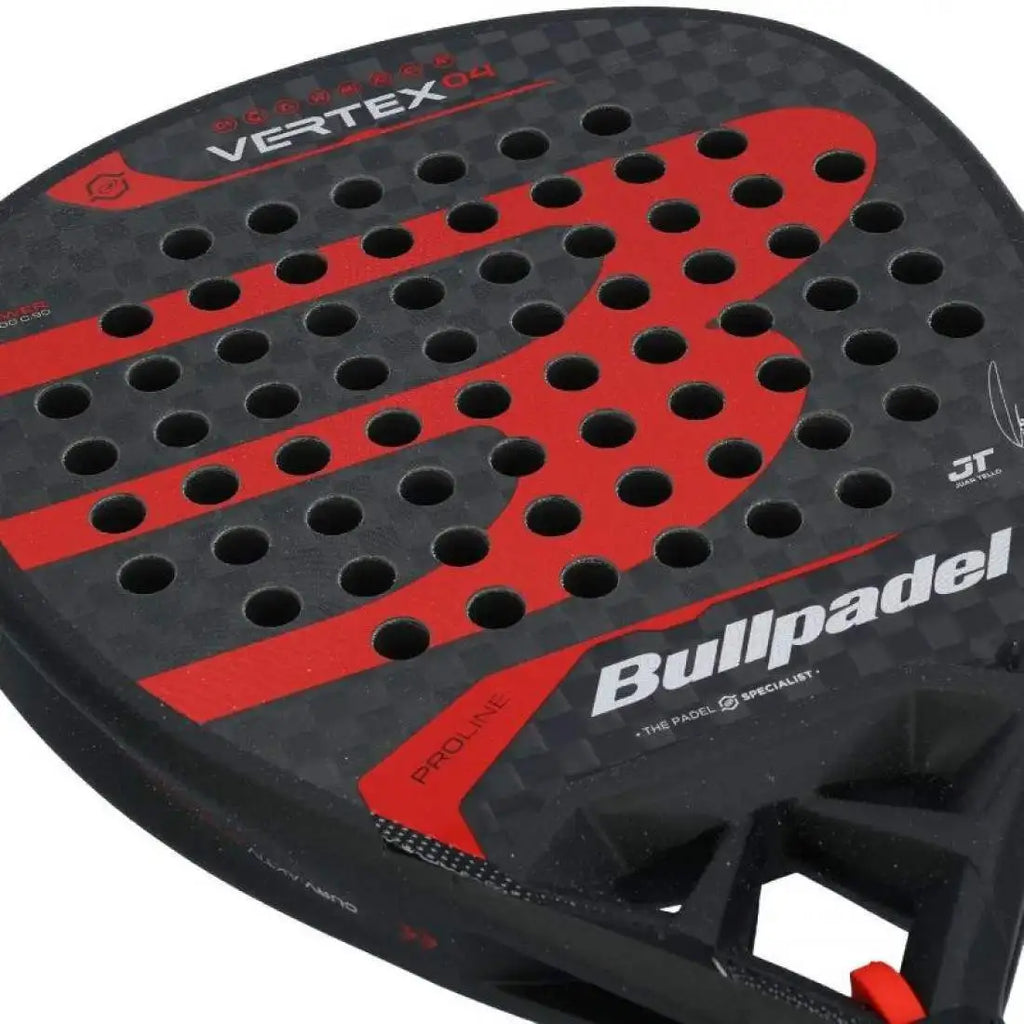 Bullpadel Juan Tello Vertex 04 2024 Padel Racket, Diamond Shape, High Balance, Weight 365-375g, 38mm Profile, Carbon Fiber and EVA Foam Construction, Ideal for Advanced Players
