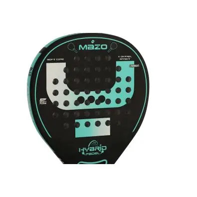 Hybrid Padel Mazo Carbon - Padel racket with carbon construction, soft foam core for control, ideal for advanced players, versatile for both attack and precision, and designed with high aesthetics and durability.
