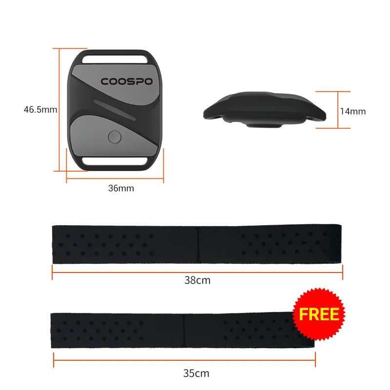 Monitor de Frecuencia Cardíaca COOSPO HW706 – Brazalete Óptico ANT+ para Ciclismo