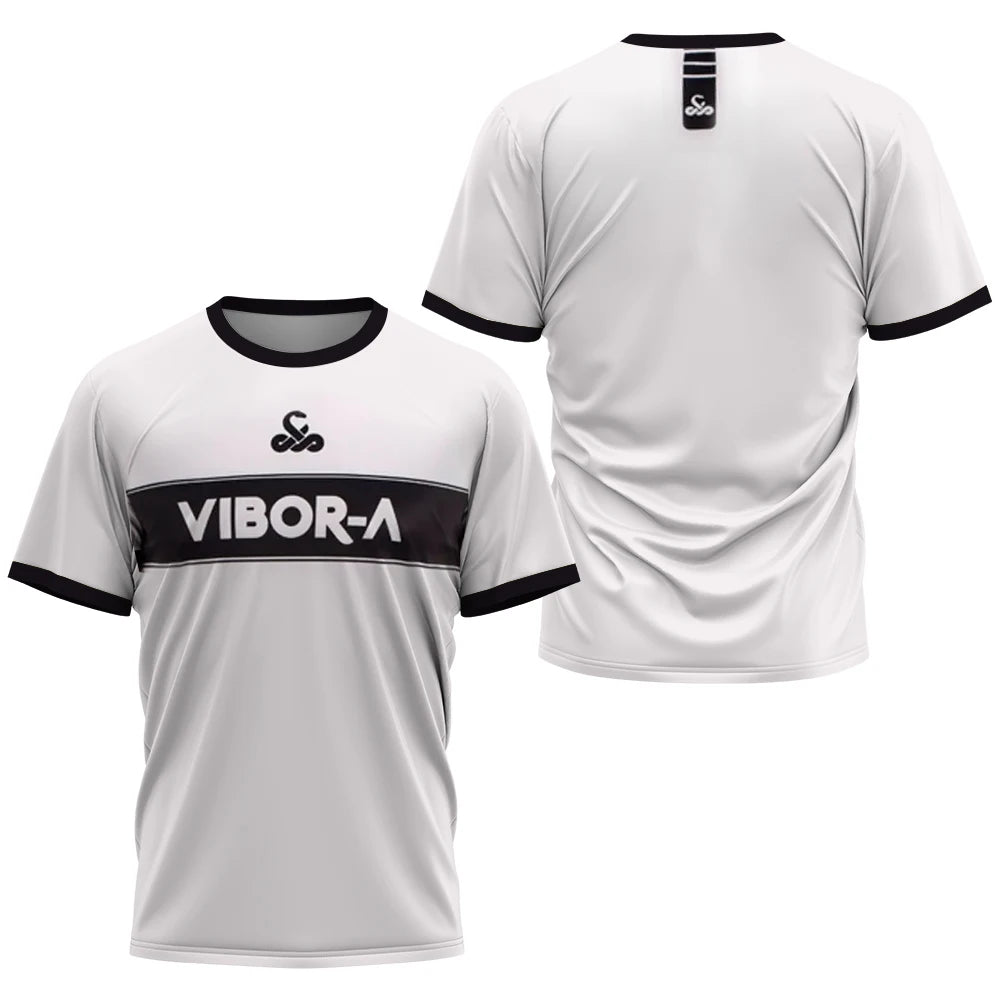 2024 Men's Fashion Breathable Tennis Sportswear Men's Sports Sweat Absorbent Padel Printed Ball Wear Men's Quick Drying T-Shirt
