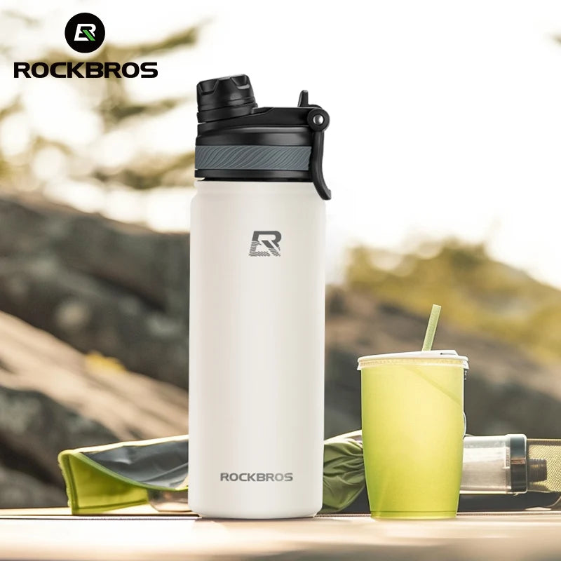 Botella Térmica ROCKBROS – Acero Inoxidable 304 para Deporte y Ciclismo