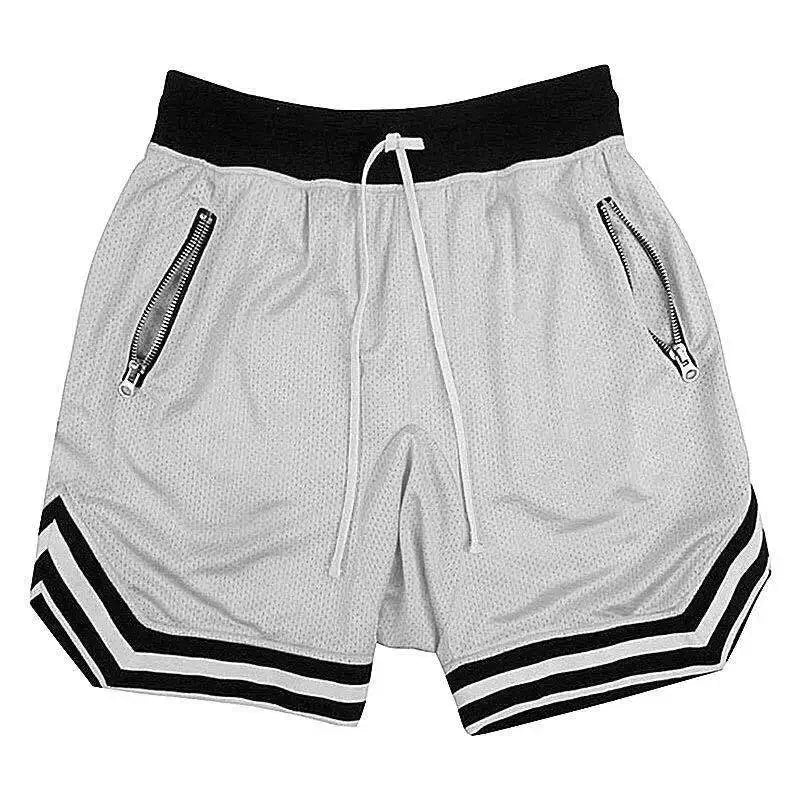 Summer Basketball Men Loose Sport Shorts Quick Drying Mesh Sports Five-point Pants Oversized Sports Shorts