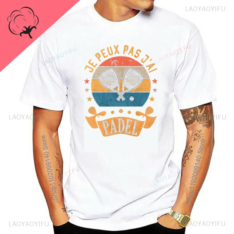 Porque Pierdo Al Padel Divertido Tshirt Funny Cotton T Shirt Casual Soft Premium Men Clothing Shirt Graphic Tee Shirt Summer Top