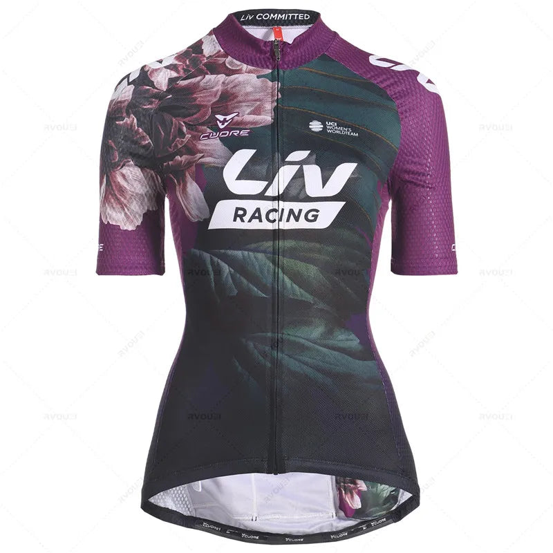 Maillot de ciclismo de verano para mujer Liv 2022, transpirable, para MTB, ropa de ciclismo de montaña, maillot, ropa de ciclismo