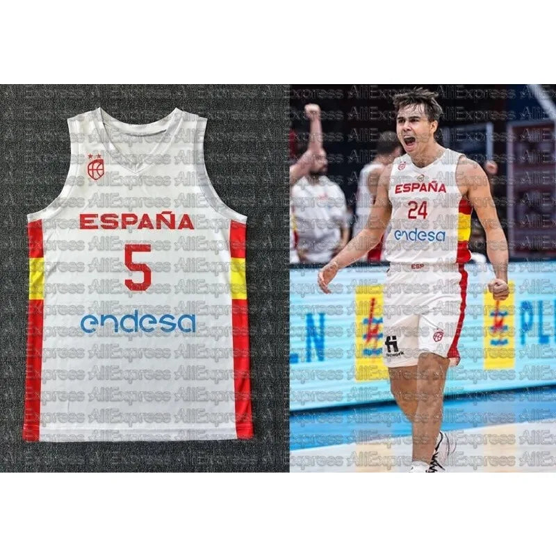 Spanish Quick Drying American Basketball Vest Jersey, Fashionable and Breathable Trendy Clothing