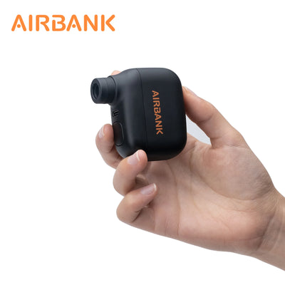Bomba eléctrica portátil AIRBANK Pocket SE Mini para neumáticos de bicicleta, sin cable, con válvula Presta o Schrader. Accesorios para bicicleta con carga rápida.