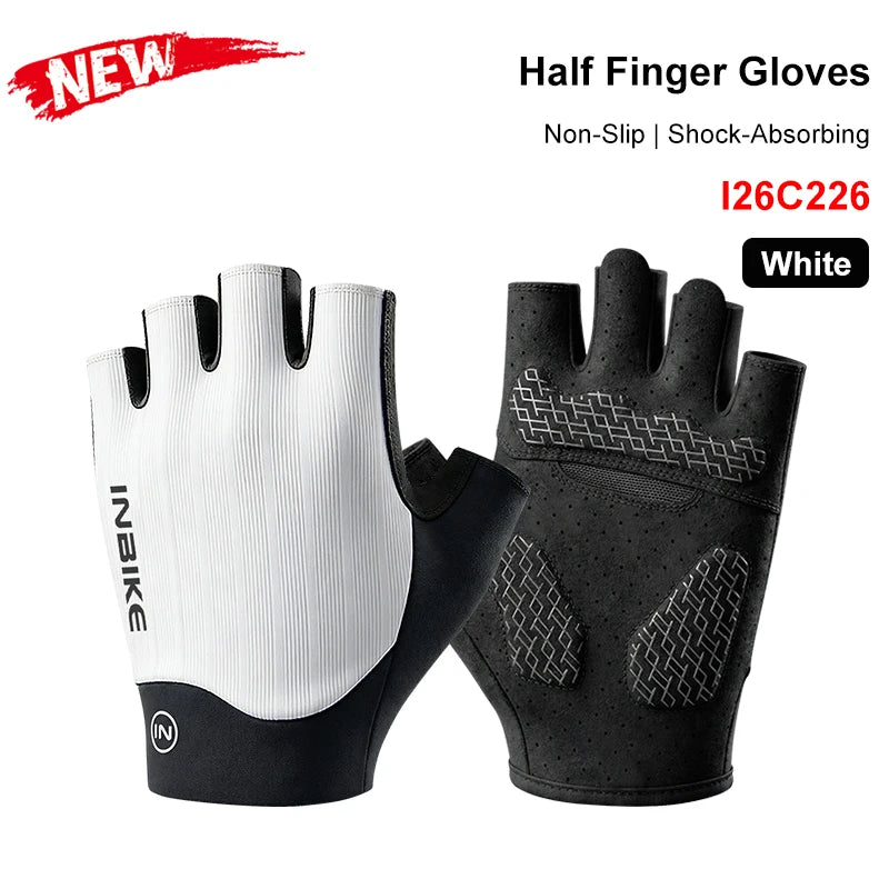 Guantes MTB INBIKE Verano – Medio Dedo con Absorción de Impactos