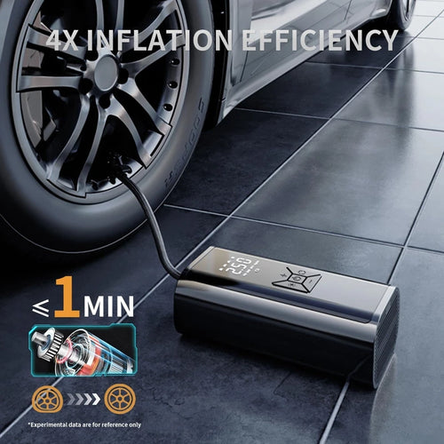 Compresor de Aire Portátil LEIBOO 150 PSI – Inflador Eléctrico Inalámbrico para Coche, Bicicleta y Moto