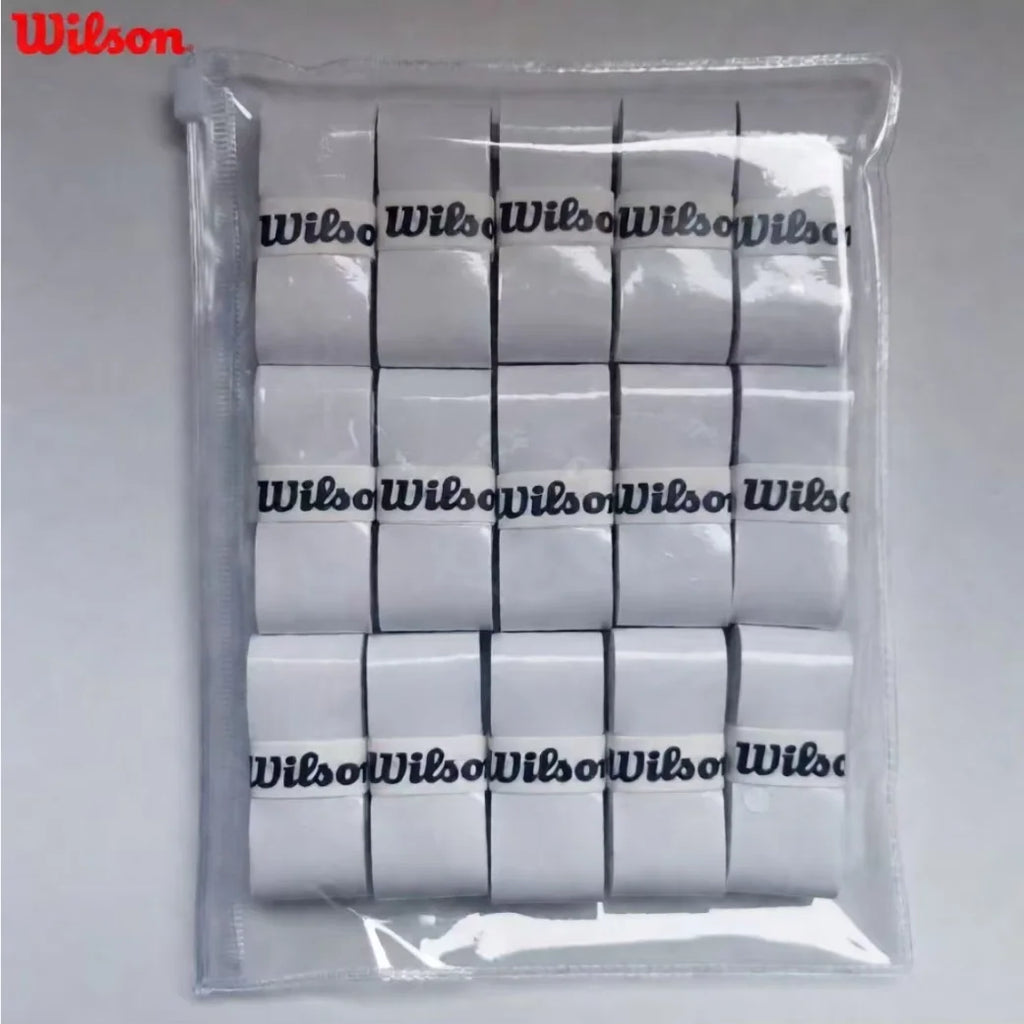 Wilson Tennis Racket Overgrip 15/30 PU Sweat Band Absorption Badminton Padel Racket Handle Grip Tennis Griptape Sport Equipment