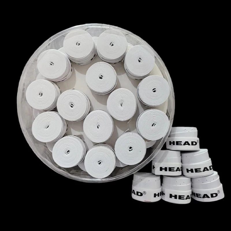 30pcs head Tennis Overgrip Padel Racket head Tenis Grip Tape Anti Slip Training Replacement Sweatband Badminton Accessories