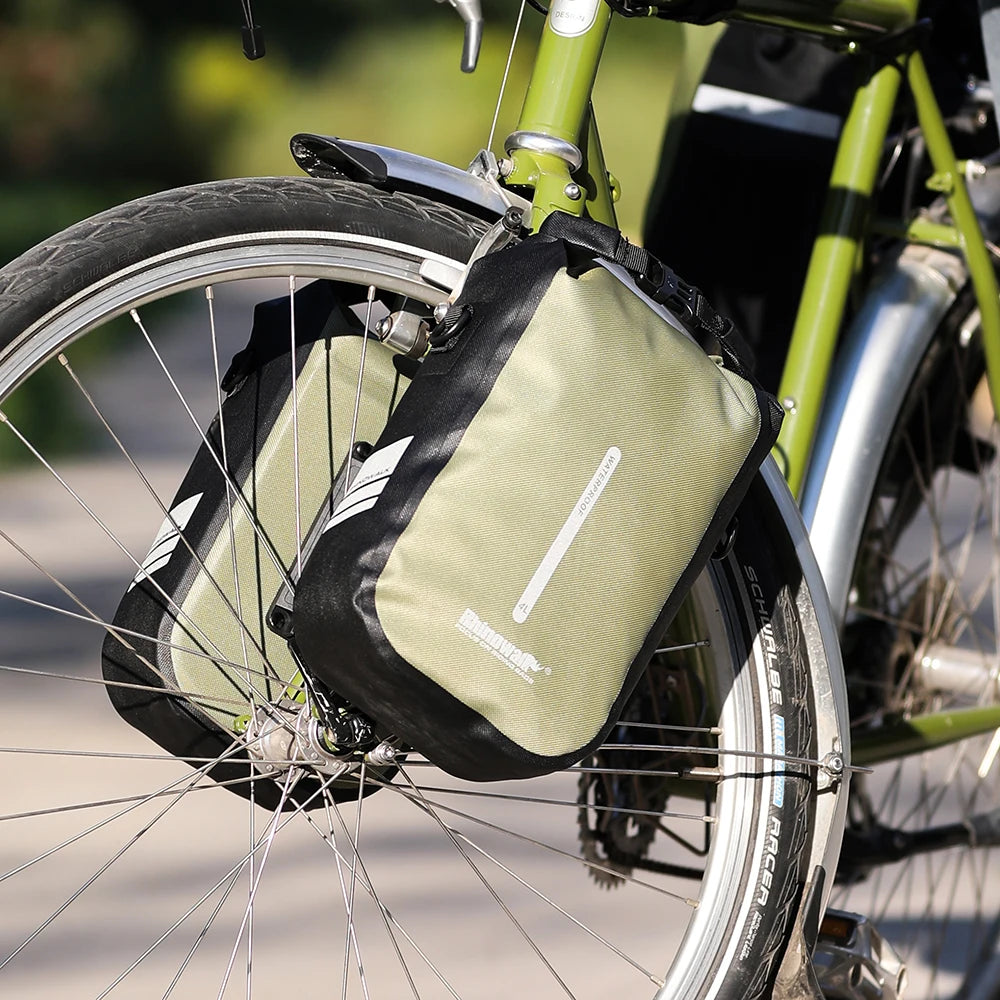 Rhinowalk Bike Quick Release Front Fork Bag 2 PCS  4L/6L Waterproof Cycling Electric Scooter Vehicle Bag Storage Accessory