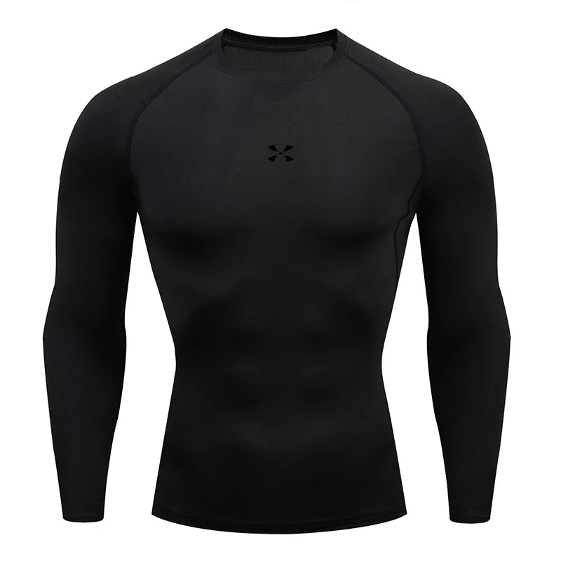 Compression T Shirt Men Summer Sportswear Running T-shirt Elastic Quick Dry Sport Tops Tee Athletic Gym Workout Shirts Men