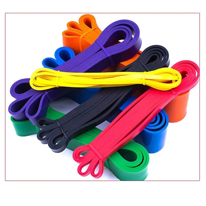 Banda elástica de látex de alta resistencia para ejercicios de dominadas, pilates, fitness, gimnasio en casa y tonificación corporal.