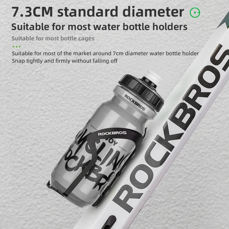 Botella de Agua ROCKBROS para Bicicleta MTB y Carretera – Gran Capacidad