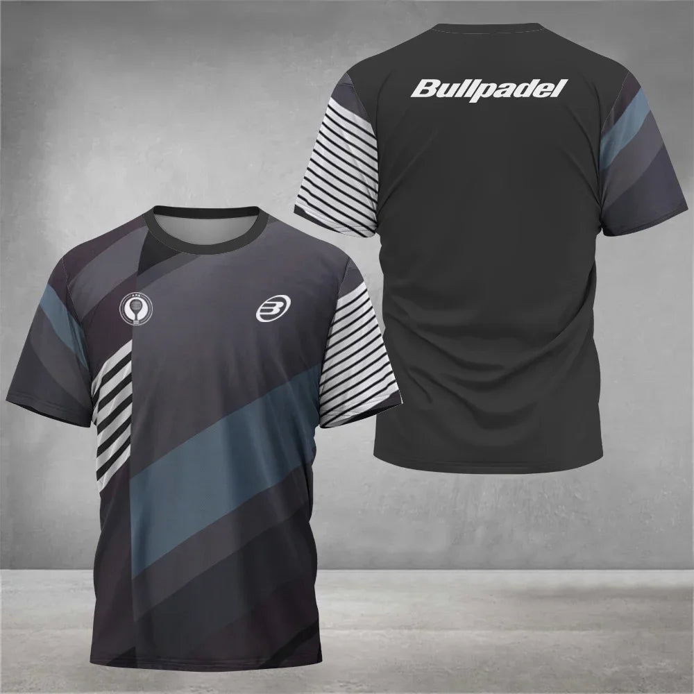 Cool Padel Breathable Short Sleeve Summer Quick Dry Short Sleeve Street Men's Tops 3D Printed T-Shirt New Fitness Series
