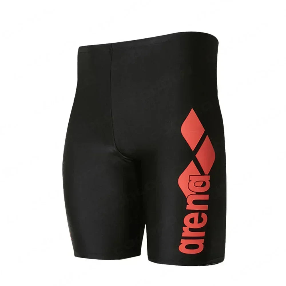 New Men Swim Jammer Swimming Trunks Professional Swim Surf Trunks Summer Beach Lycra Quick Dry Uv Protection Gym Tights Shorts