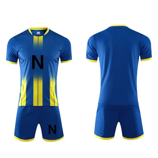 Customized children's football uniform set for boys in kindergarten, primary and secondary school students in training camp, sho