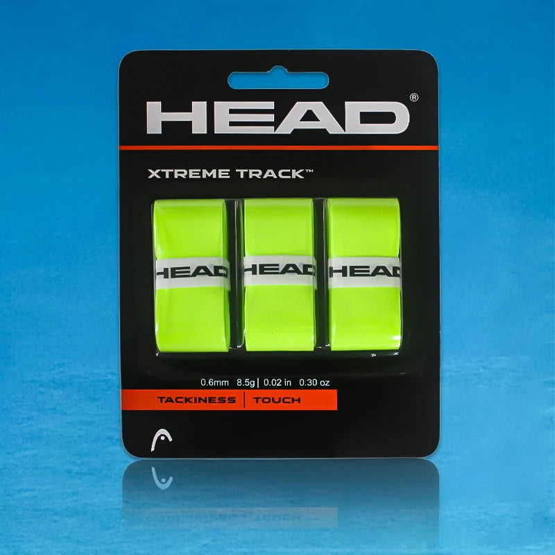 6PCS HEAD Tennis Overgrips Sweatband Absorption Grip Tennis Racket Hand Glue PU Anti-slip Racket Handle Strap Sweat Absorbent