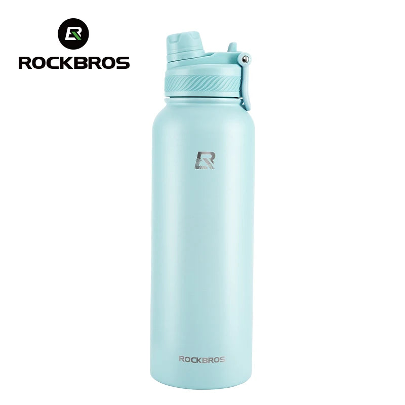 Botella Térmica ROCKBROS – Acero Inoxidable 304 para Deporte y Ciclismo