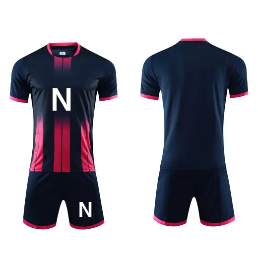 Customized children's football uniform set for boys in kindergarten, primary and secondary school students in training camp, sho