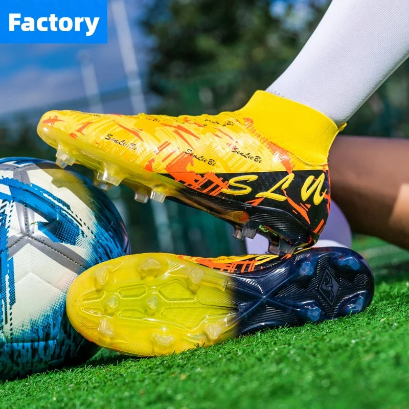 Professional Football Boots Men Soccer Shoes Society Football Cleats FG Lightweight Training Soccer Sneakers Outdoor Sports Shoe