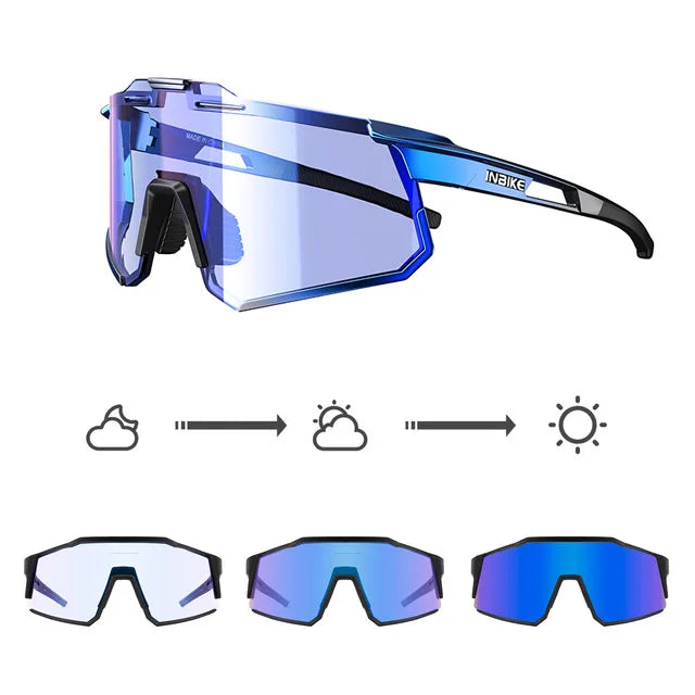 Gafas de Ciclismo para Mujer INBIKE – Fotocromáticas UV400 y Antipolvo