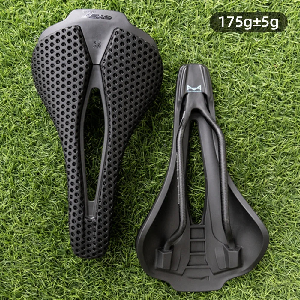 Sillín de bicicleta RYET impreso en 3D, 120 g, cojín de carbono, asiento de bicicleta superligero para MTB, gravel y bicicleta de carretera. Accesorios de ciclismo.