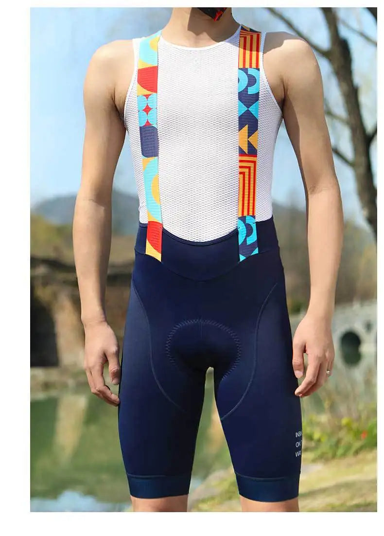 INBIKE Men's MTB Cycling Bib Shorts Bike Riding Pants Man Professional Bicycle Shorts for Men Road Bike Mountain Cycling Clothes
