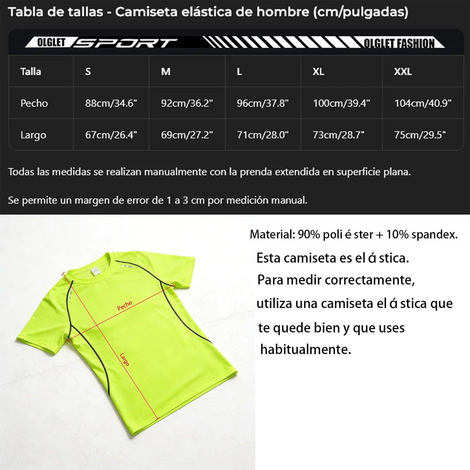 Men's Reflective Stripe Quick Dry Compression T-Shirt - Elastic Athletic Workout Top for Running, Gym, Fitness