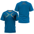2024 Men's Fashion Breathable Tennis Sportswear Men's Sports Sweat Absorbent Padel Printed Ball Wear Men's Quick Drying T-Shirt