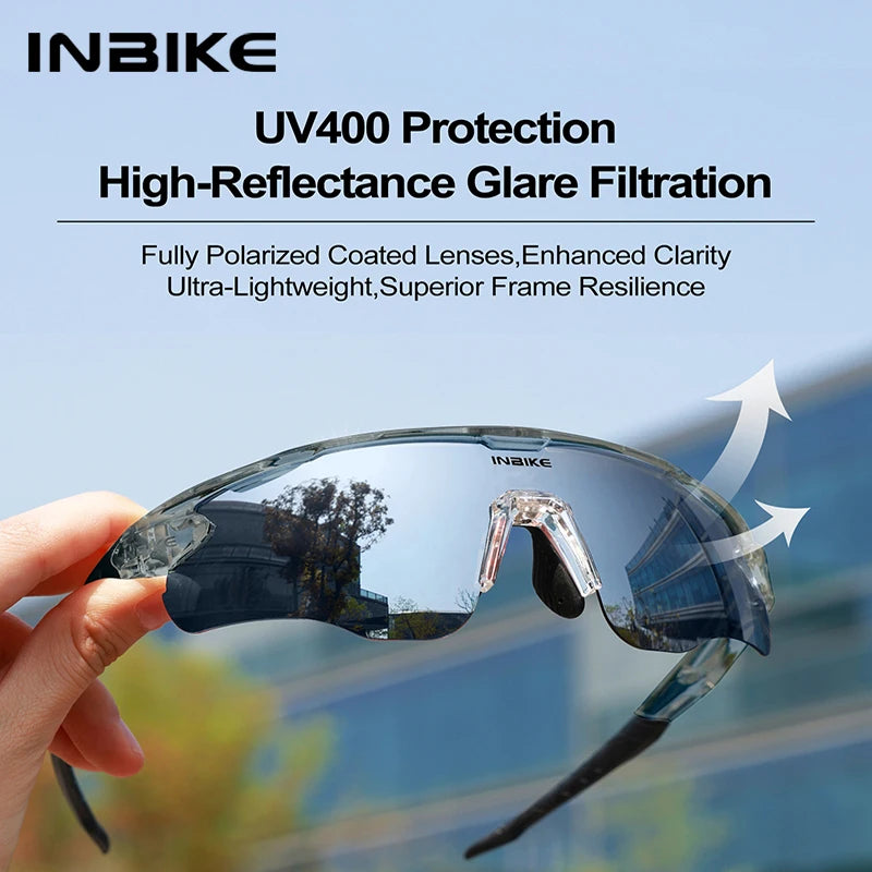 Gafas de Ciclismo Polarizadas INBIKE – Protección UV400 para MTB y Carretera
