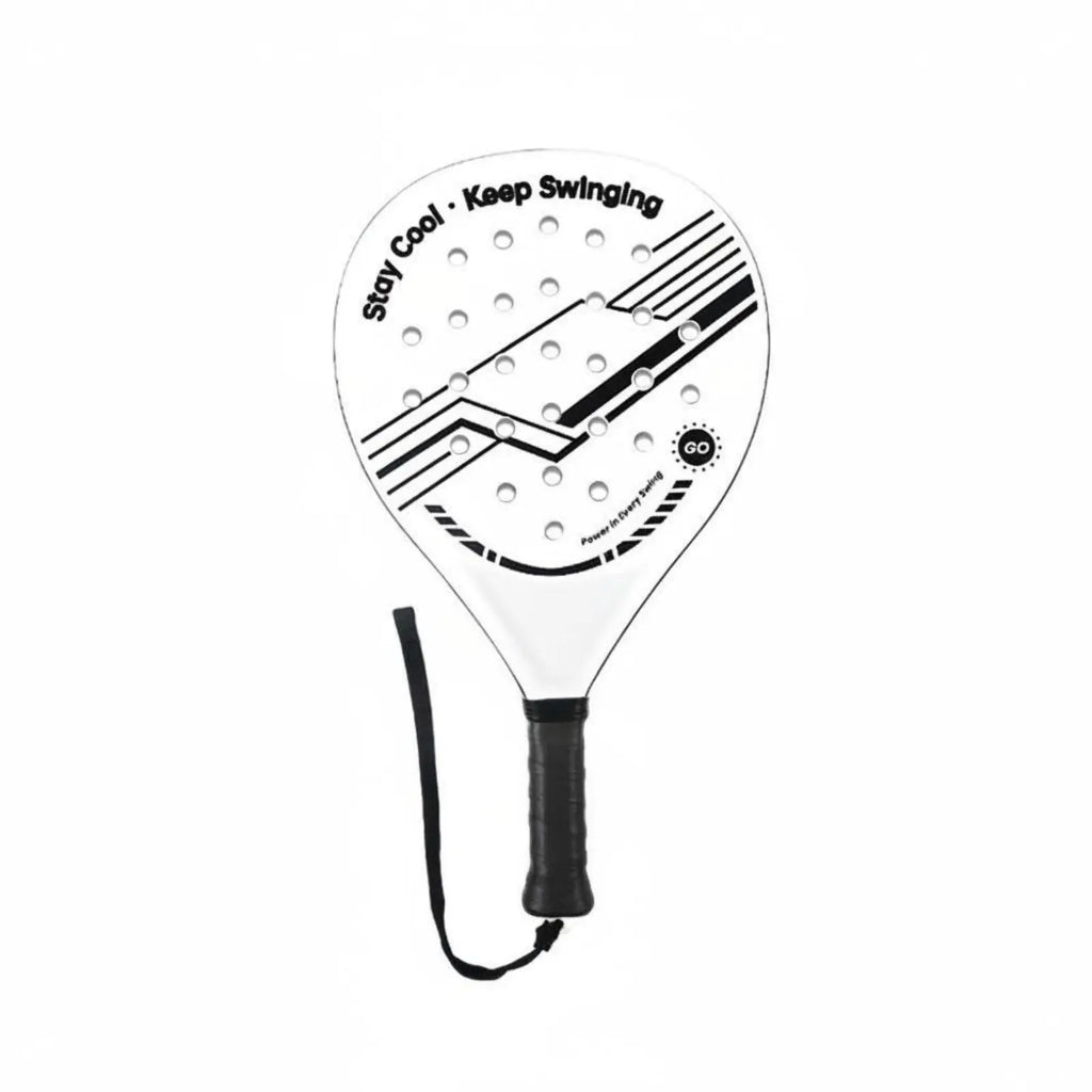 Beginner Padel Paddle Strong Bounce Lightweight Padel Racket Sport Racket Paddle Racquet Kit Shock Absorbing Enlarged Sweet Area