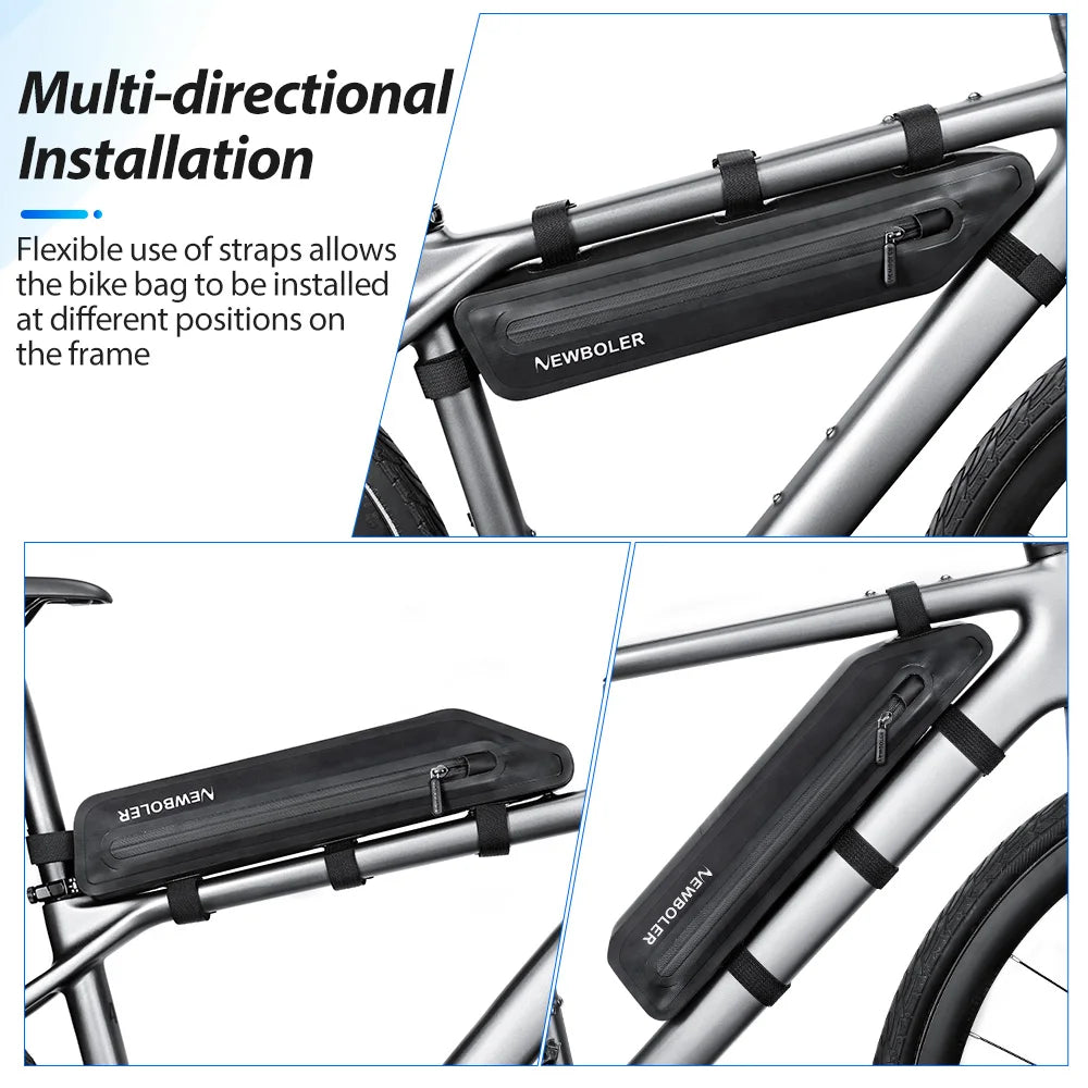 NEWBOLER Bicycle Bags Cycling Top Tube Front Frame Bag Waterproof MTB Road Triangle Pannier Dirtresistant Bike Accessories Bags
