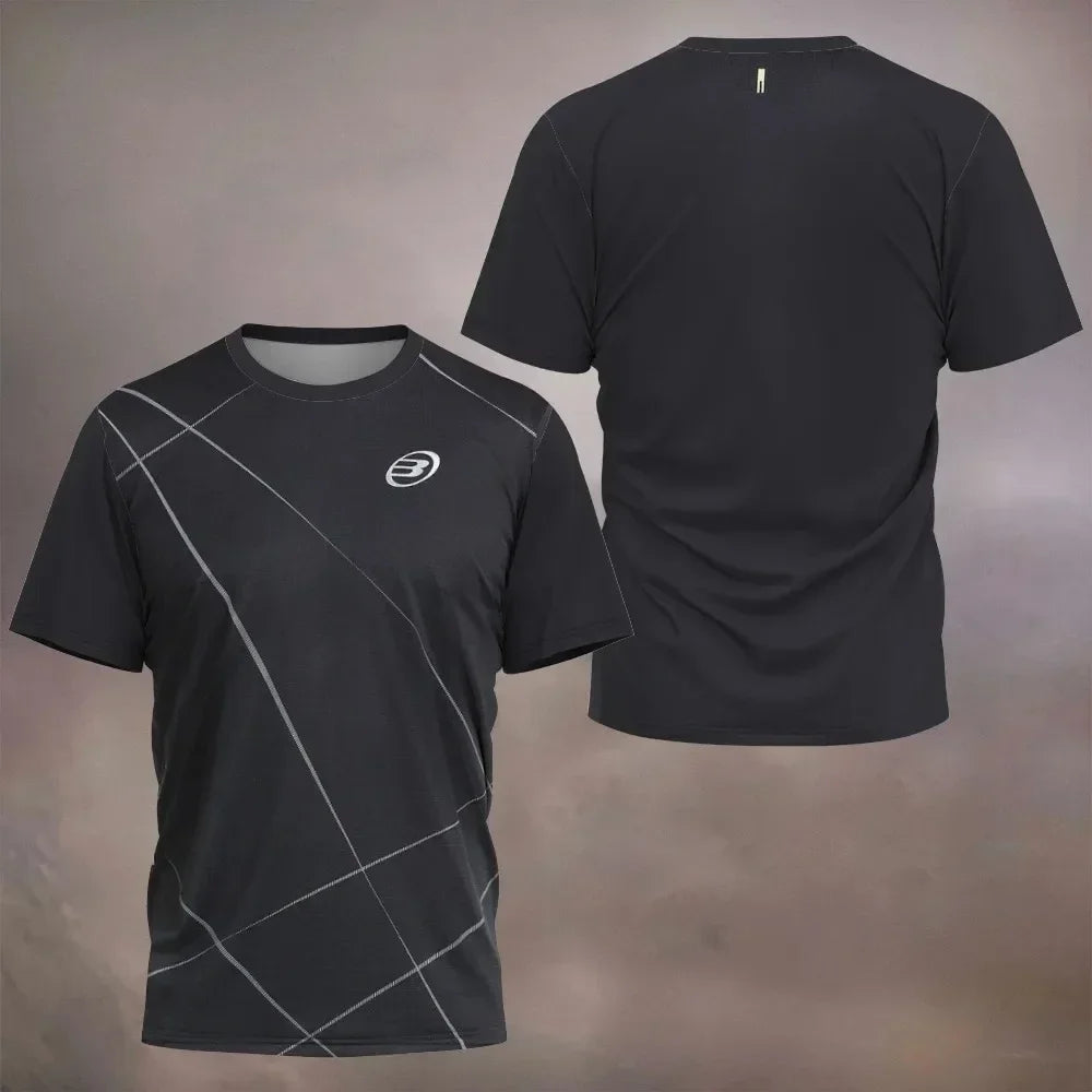 2026 New Padel Tennis Sports Jersey Men's T-Shirt Women Badminton Quick Drying Tops Summer Breathable Tees Padel Short Sleeve