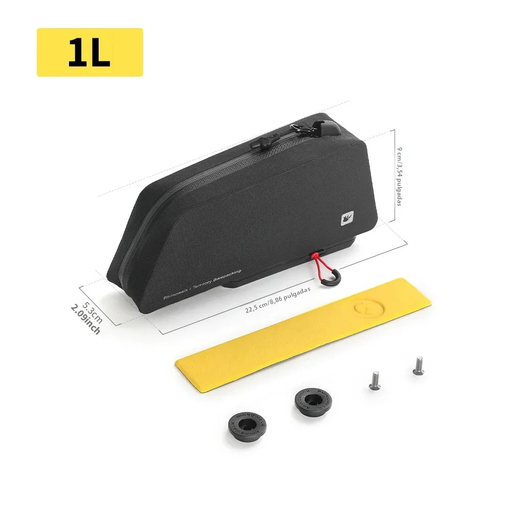 Rhinowalk  Front Top Tube Bag Waterproof Frame Bag Quick-Release Bike Accessories MTB Storage Cycling Bikepacking
