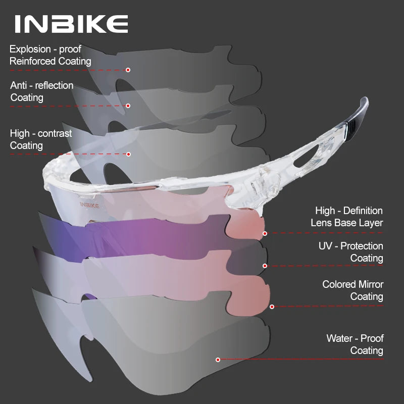 Gafas de Ciclismo Polarizadas INBIKE – Protección UV400 para MTB y Carretera
