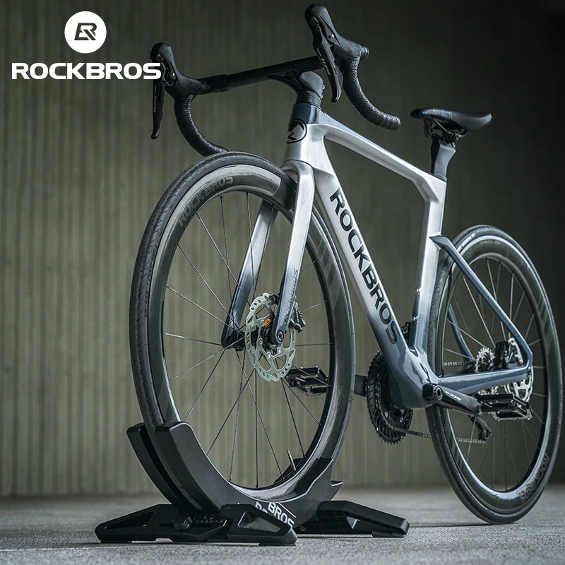 ROCKBROS Bike Stand Bicycle Parking Display Stand Adjustable for Road and Mountain Bikes Home Use