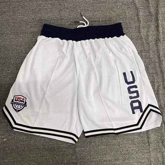 2024 Summer Basketball Running Shorts Men High Quality Social Elastic Waist Shorts 2 Colors Sport Clothes Training Shorts