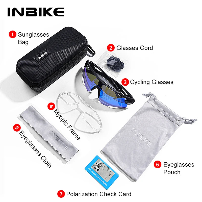 Gafas MTB Polarizadas INBIKE 2025 – UV400 para Ciclismo y Deporte Outdoor