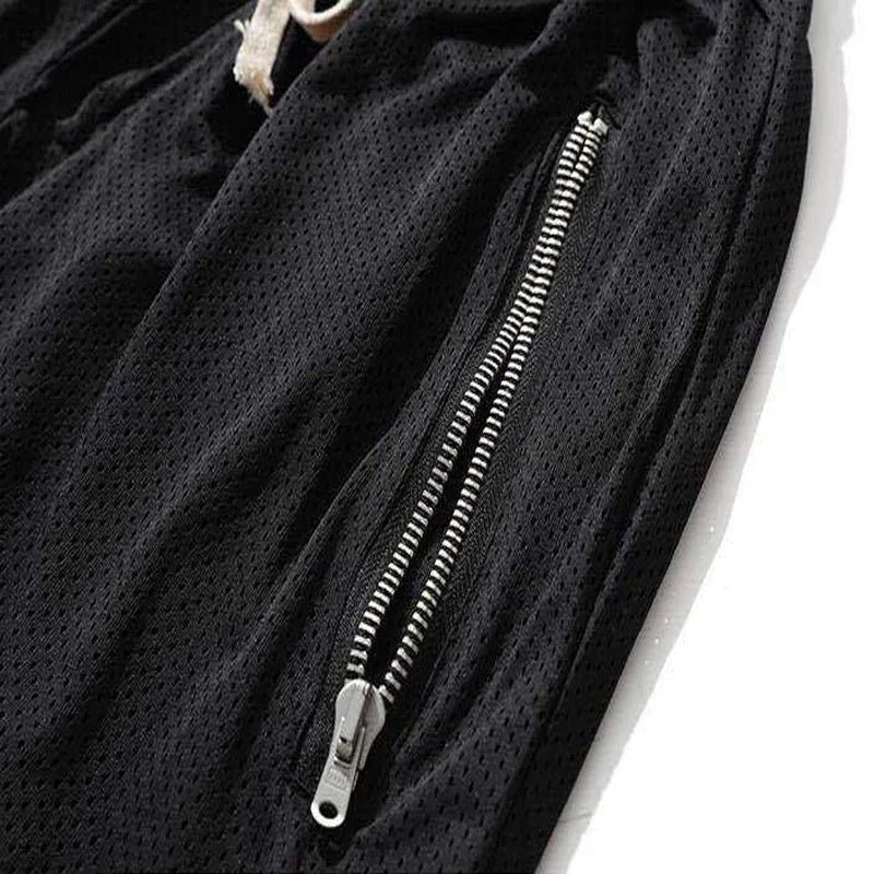Summer Basketball Men Loose Sport Shorts Quick Drying Mesh Sports Five-point Pants Oversized Sports Shorts