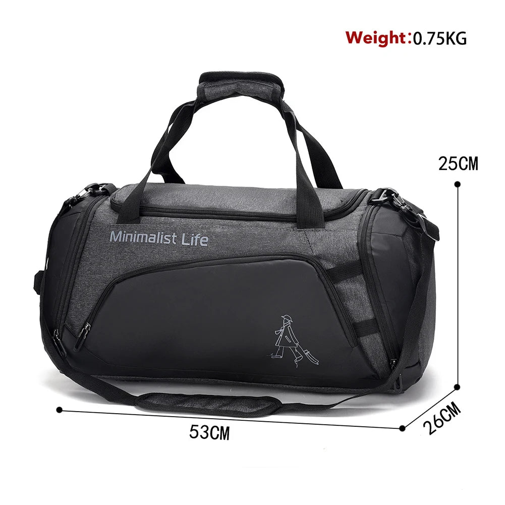Fitness Bag Nylon Sports Backpack Large Capacity  Fitness Training Bag Multifunctional Wear-resistant Bags for Outdoor Football