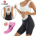 Culotte de ciclismo X-TIGER para mujer, acolchado, para MTB, para rutas de hasta 6 horas, corte ajustado, protección UPF 50+.