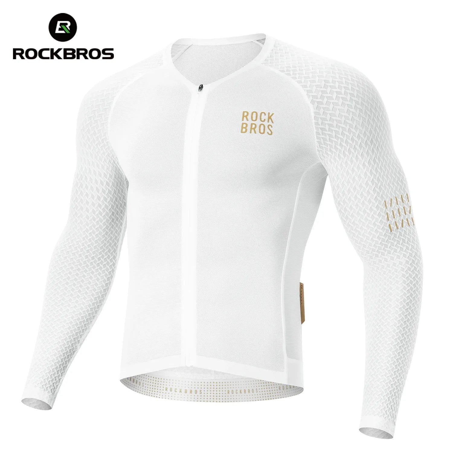 ROCKBROS Cycling Jersey Short Sleeve Windproof Shirt Bike Sports Shirt Breathable Reflective Summer Shirt with YKK Zipper