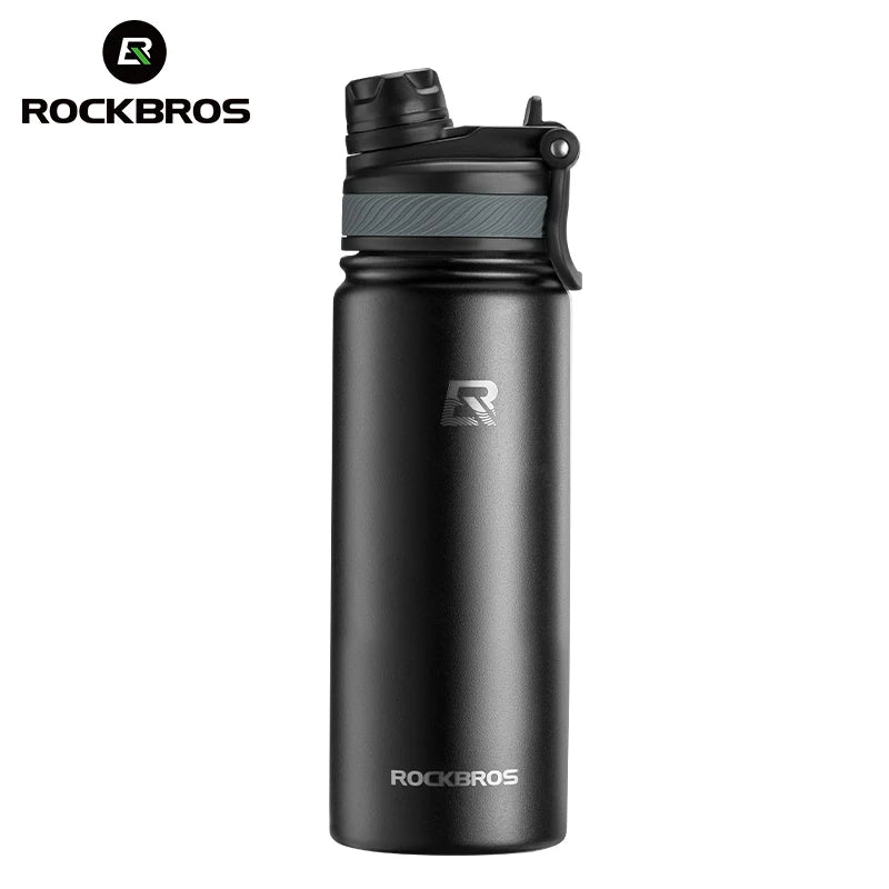 Botella Térmica ROCKBROS – Acero Inoxidable 304 para Deporte y Ciclismo